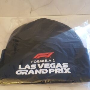 F1 Las Vegas Grand Prix 2025 Embroidered Classic Black Waffle Beanie